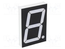 Display: LED; 7-segment; 56mm; 2.3"; No.char: 1; green; 280mcd; anode