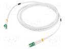 Fiber patch cord; OS2; LC/APC,both sides; 7.5m; LSZH; white