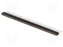 Socket; pin strips; female; PIN: 30; turned contacts,low profile