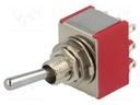 Switch: toggle; Pos: 2; 3PDT; ON-ON; 5A/125VAC; 5A/28VDC; -30÷85°C