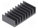 Heatsink: extruded; black; L: 10mm; W: 19mm; H: 4.8mm; 35K/W; anodized