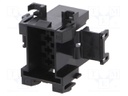 Connector: wire-wire; JPT; plug; male; PIN: 8; w/o contacts; black