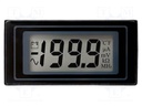 Voltmeter; digital,mounting; 0÷200mV; on panel; snap fastener
