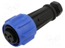 Connector: circular; plug; female; PIN: 3; Buccaneer 900; for cable