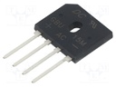 Bridge rectifier: single-phase; Urmax: 1kV; If: 15A; Ifsm: 240A