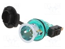 Car lighter socket adapter; car lighter socket x1; 20A; green