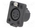 HEAVY DUTY FEMALE 5POLE XLR CHASSIS CONNECTOR