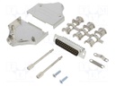 D-Sub; PIN: 25; male; shielded; straight; screw terminal; for cable