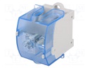 Splice terminal: rail; ways: 1; terminals: 5; grey; screw terminal