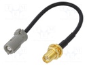 Antenna adapter; SMA-B socket,Avic; straight; 100mm