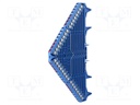 Splice terminal: rail; 1.5mm2; ways: 16; terminals: 64; blue; 250VAC