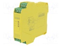 Module: safety relay; 24VAC; 24VDC; for DIN rail mounting