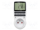 Programmable time switch; 16A; 135x60x75mm; 3.68kW; 50÷60Hz