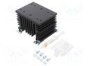 Heatsink: extruded; L: 103mm; W: 112mm; H: 80mm; aluminium; anodized