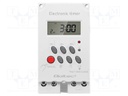 Programmable time switch; for DIN rail mounting; LCD; 50÷60Hz