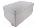 Enclosure: multipurpose; X: 230mm; Y: 330mm; Z: 180mm; ATEX; grey
