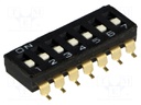 Switch: DIP-SWITCH; Poles number: 7; ON-OFF; 0.025A/24VDC; Pos: 2