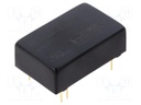 Isolated Board Mount DC/DC Converter, 4:1 Input, ITE, 1 Output, 6 W, 15 V, 400 mA