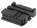Plug; IDC; female; PIN: 12; IDC; for ribbon cable; 1.27mm