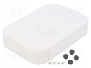 Enclosure: with panel; PF; X: 175mm; Y: 120mm; Z: 35mm; ABS; white