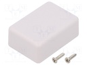 Enclosure: multipurpose; X: 35mm; Y: 50mm; Z: 20mm; TWN; ABS; white