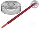 Mains cable; red; 30m; Application: car installations; 5mm; 8AWG