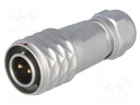 Plug; male; SF12; PIN: 2; IP67; 4÷6.5mm; 13A; soldering; for cable