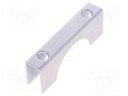 Mounting coupler; steel; zinc; Application: u-bolt