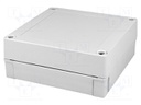 Enclosure: multipurpose; X: 130mm; Y: 130mm; Z: 50mm; MNX; grey; IK08