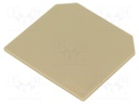 End/partition plate; Application: SAK4; beige