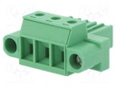 Pluggable terminal block; 7.62mm; ways: 3; straight; plug; female