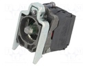 Contact Block, w/ Green LED, Screw, 1 Pole, 6 A, 120 V, Schneider Harmony XB4 Series Actuators