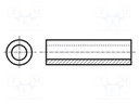 Spacer sleeve; cylindrical; polyamide; L: 7mm; Øout: 6.3mm
