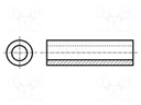 Spacer sleeve; cylindrical; polyamide; L: 7.5mm; Øout: 6.3mm