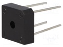 Single-phase bridge rectifier; Urmax: 800V; If: 10A; Ifsm: 135A