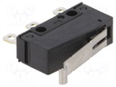 Microswitch SNAP ACTION; with lever with roller simulation