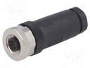 Plug; M12; PIN: 5; female; B code-Profibus; for cable; IP67; 60V; 4A