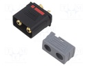 Plug; DC supply; QS; male; PIN: 2; with protection; for cable; black