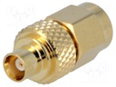 Adapter; MCX female,SMA male