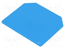 End/partition plate; Application: WDU; blue; max.125°C