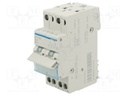 Module: toggle switch; Poles: 2; 230VAC; 32A; IP20; DIN; Stabl.pos: 3