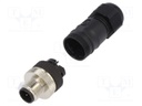 Plug; M12; PIN: 4; male; A code-DeviceNet / CANopen; for cable