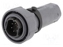 Connector: circular; plug; male; PIN: 6; bayonet,internal bayonet