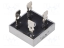 Single-phase bridge rectifier; Urmax: 100V; If: 25A; Ifsm: 400A