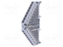 Splice terminal: rail; 1.5mm2; ways: 1; terminals: 32; grey; 250VAC