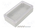 Enclosure: multipurpose; X: 85mm; Y: 165mm; Z: 40mm; Ritec; IP65