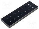 Access control reader; 6÷28V; Bluetooth Low Energy; metal,glass