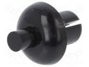 Rivet; polyamide; L.rivet: 6.1mm; Panel cutout diam: 5.1mm
