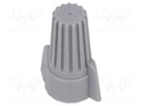 Close end; Twist Splice; 18AWG÷8AWG; screwed; grey; max.105°C