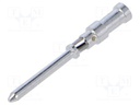 Heavy Duty Connector Contact, CD Series, Pin, 20 AWG, Crimp, 10 A